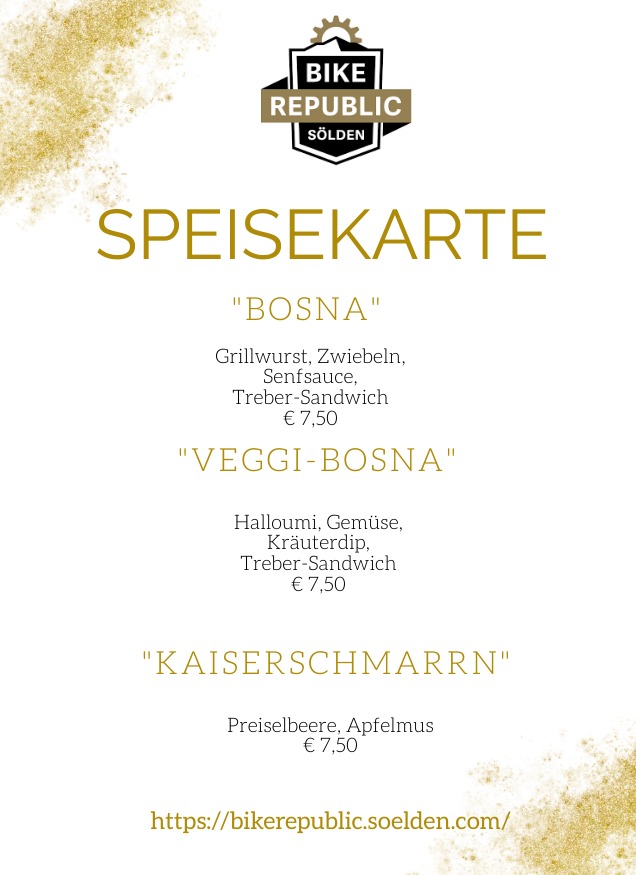 Food Menu — Bosna & Kaiserschmarrn
