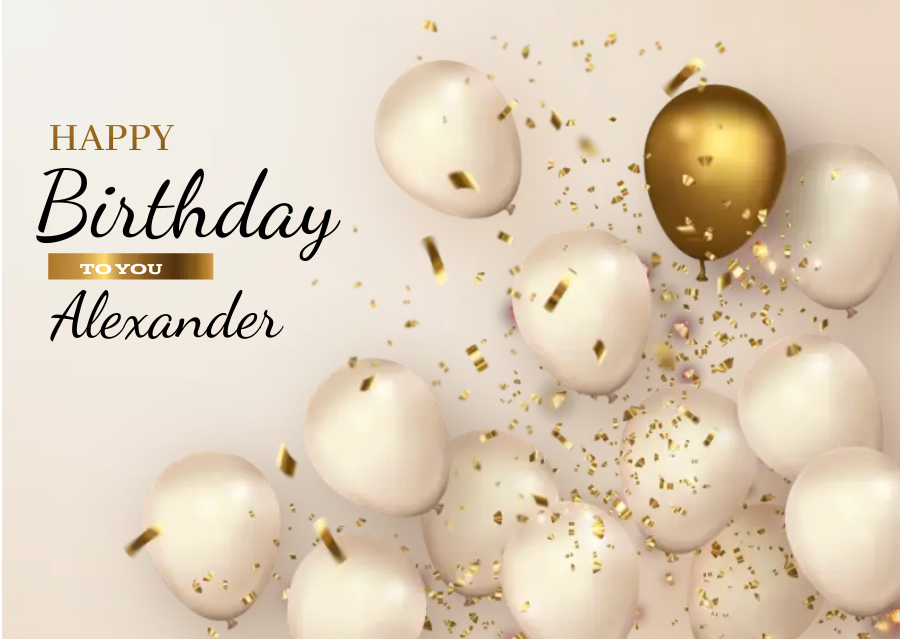 Birthday Greeting — Alexander