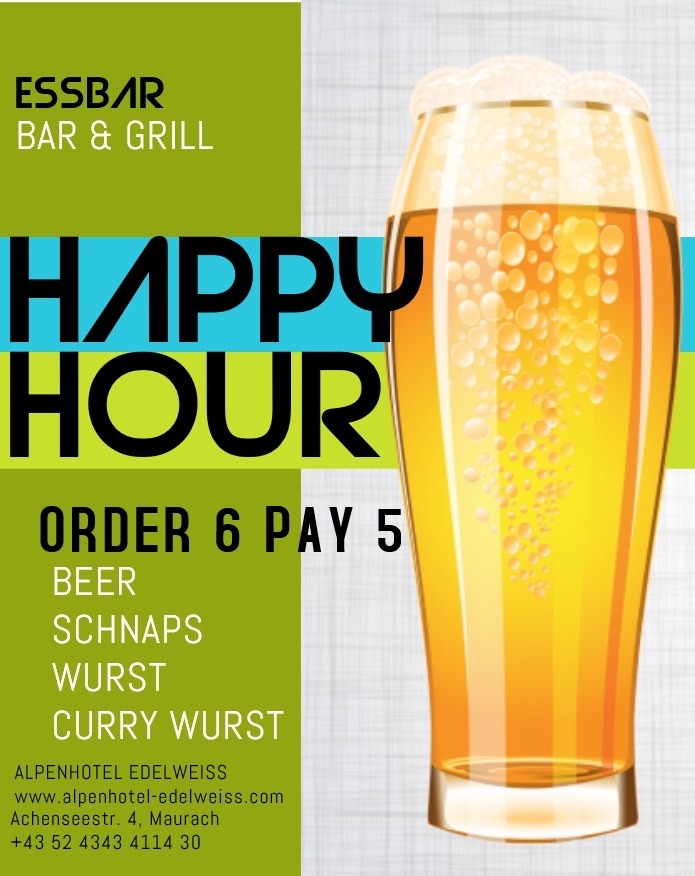 Happy Hour — Essbar Bar & Grill